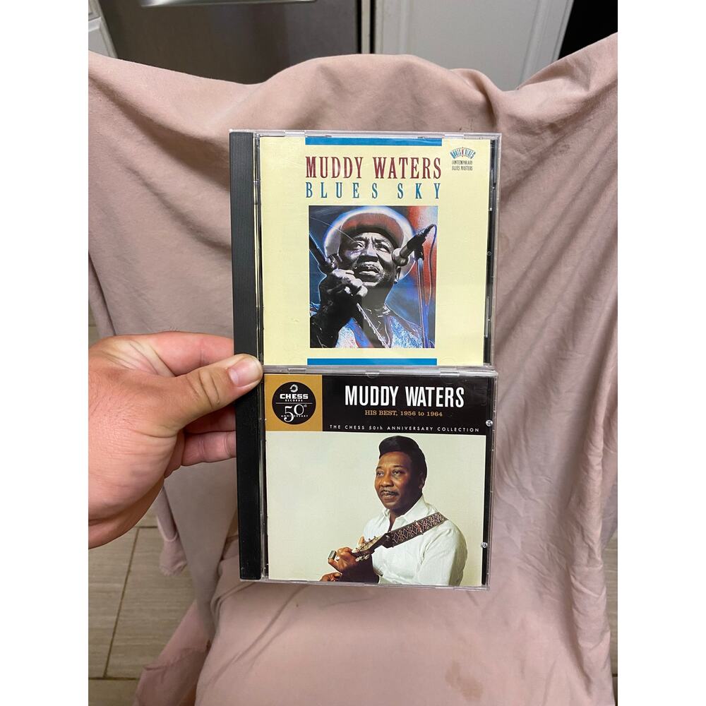 Lot Of 2 Muddy Waters CDs: Blues Sky, Best Hits From 1956-1964